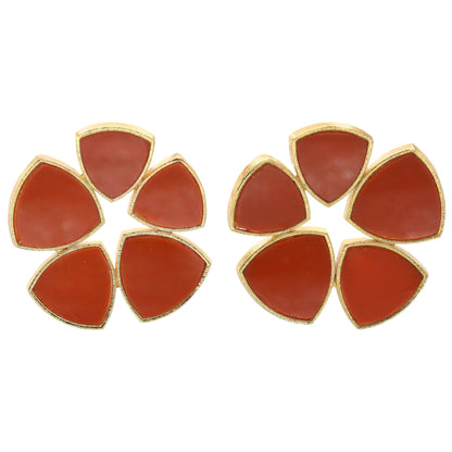 Flor Batres Coral Red Earrings