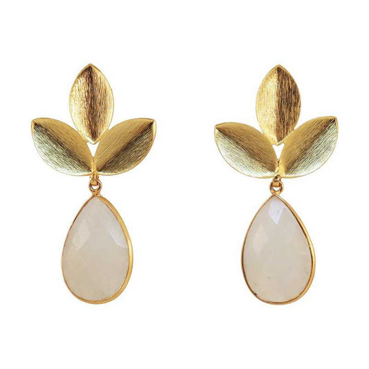 Maansteen Lagune Oorbellen