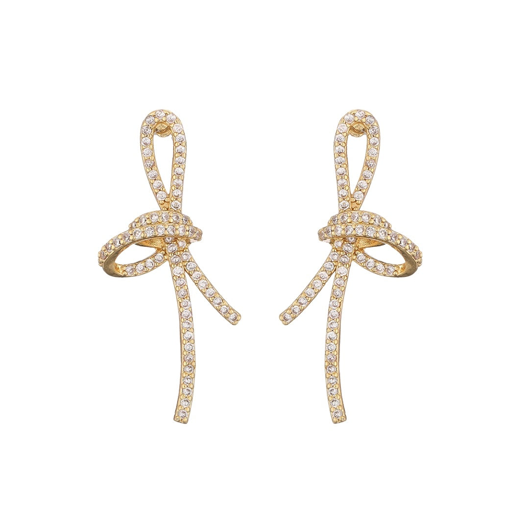 Oorbellen Crystal Bow